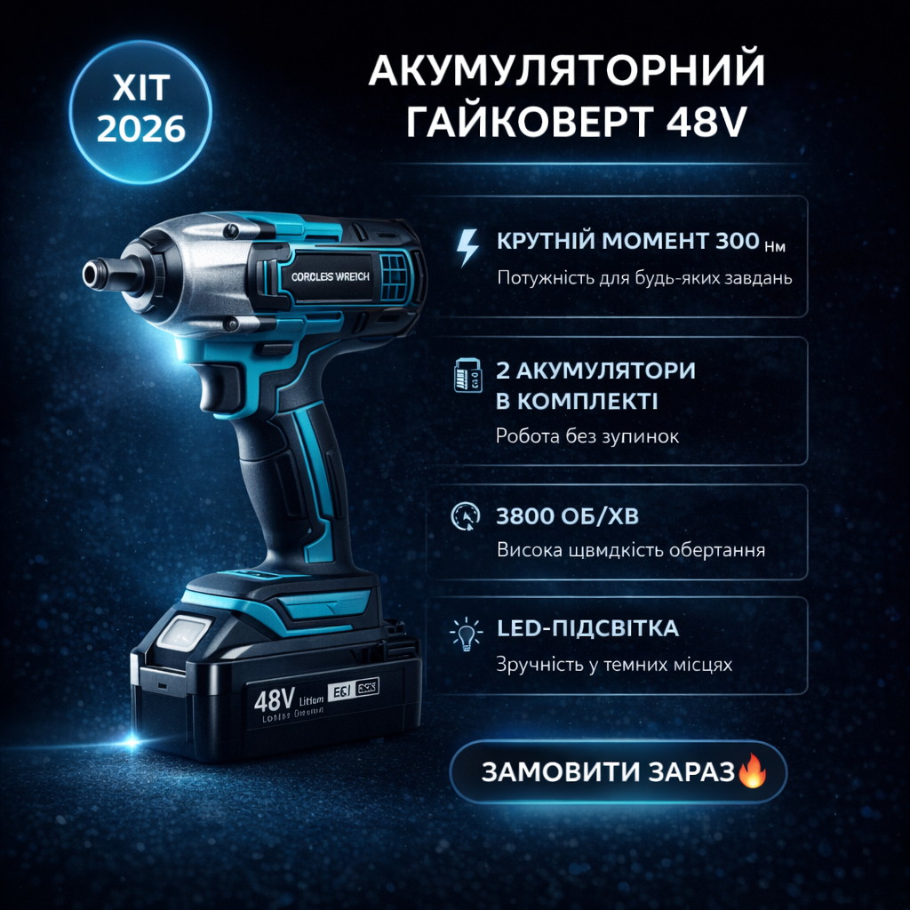 Гайковерт 48V
